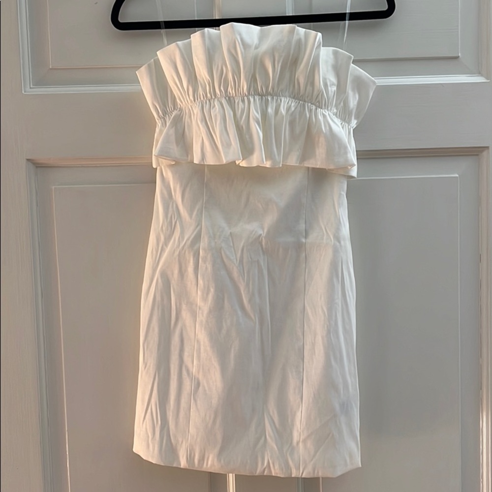 *NWT* strapless white mini dress